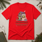 Introvert Reading Retreat T-Shirt - Red