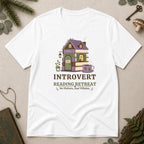 Introvert Reading Retreat T-Shirt - White