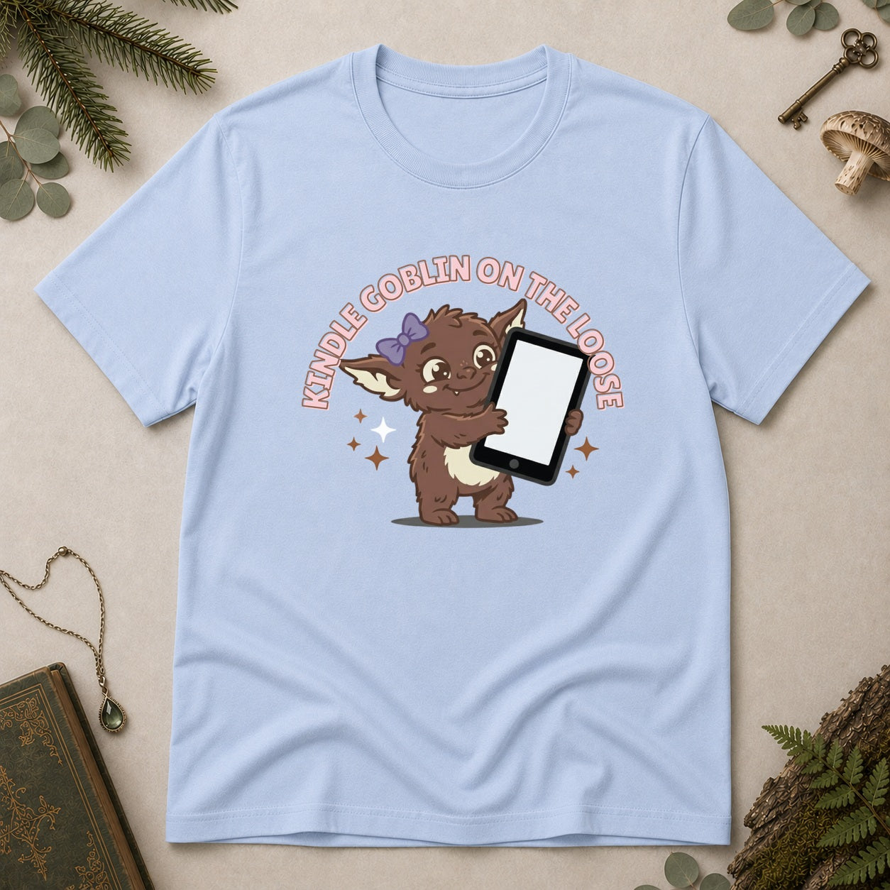 Kindle Goblin T-Shirt - Light Blue