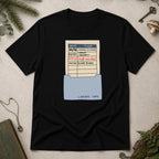 Library Card T-Shirt - Black