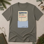 Library Card T-Shirt - Charcoal