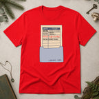Library Card T-Shirt - Red