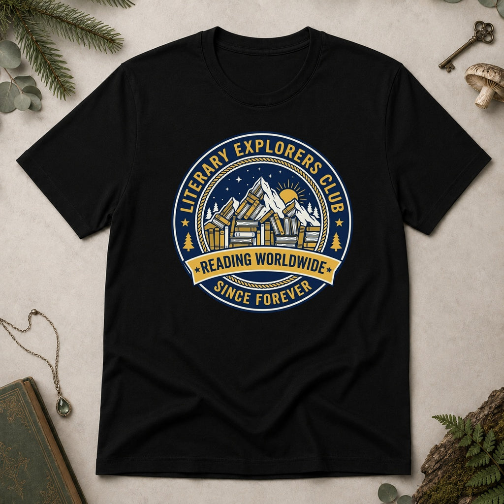 Literary Explorers T-Shirt - Black