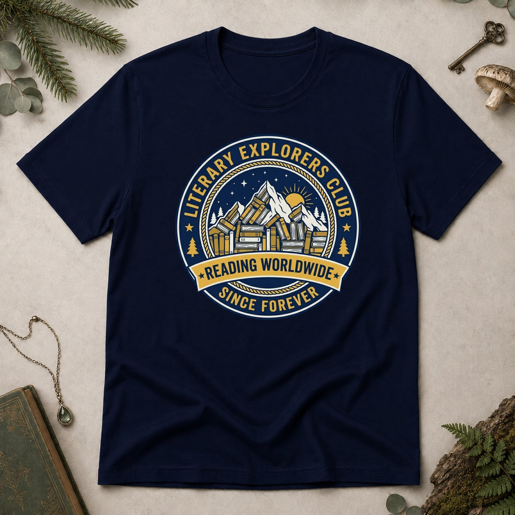 Literary Explorers T-Shirt - Navy