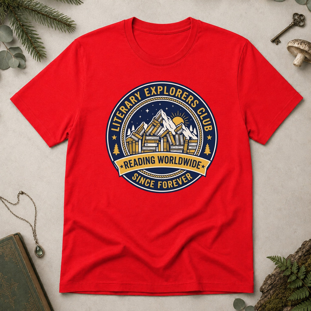 Literary Explorers T-Shirt - Red