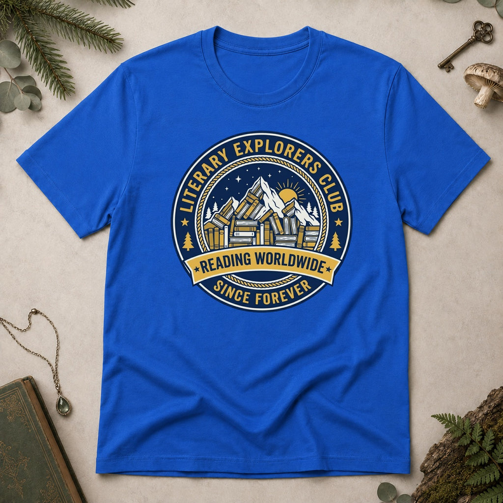 Literary Explorers T-Shirt - Royal