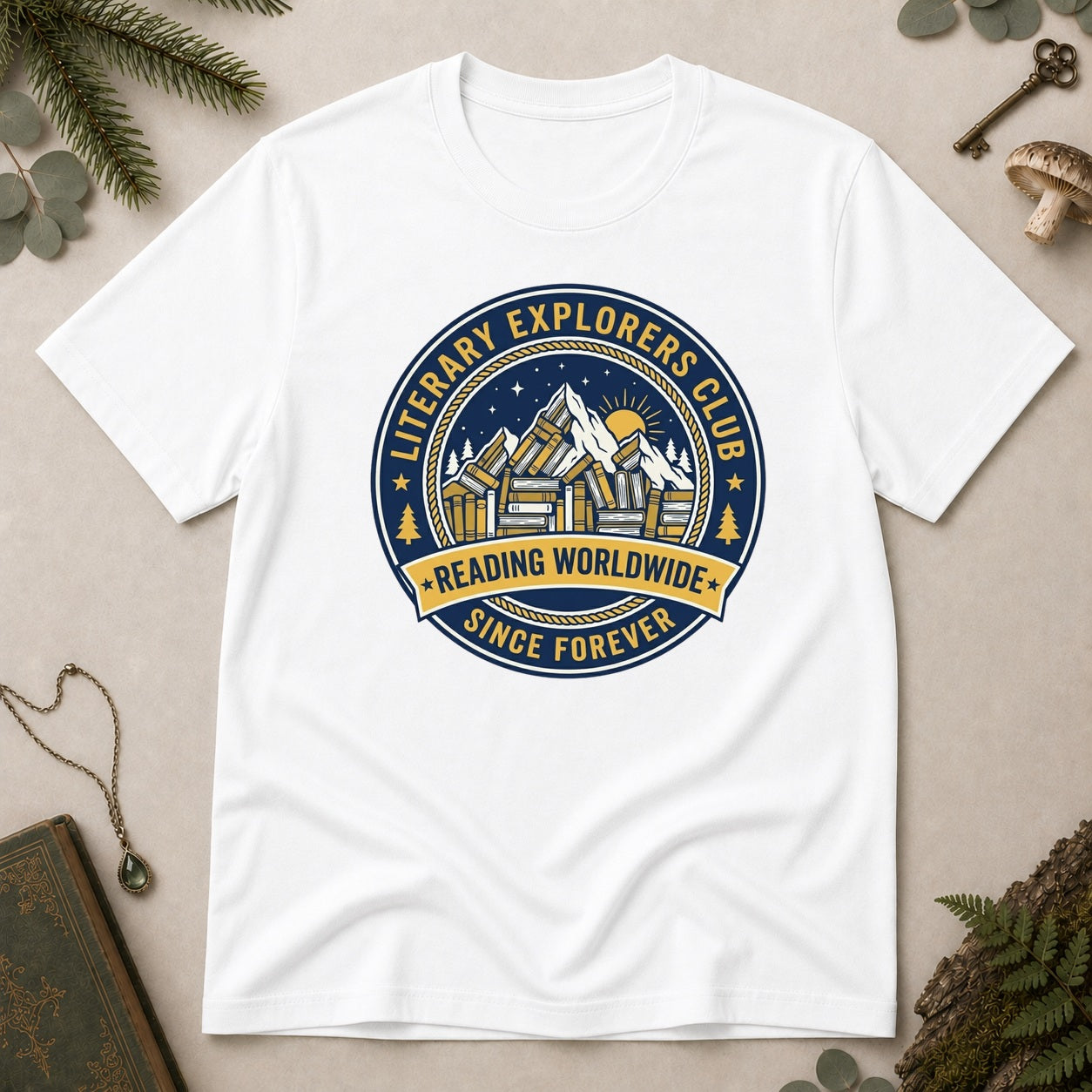 Literary Explorers T-Shirt - White