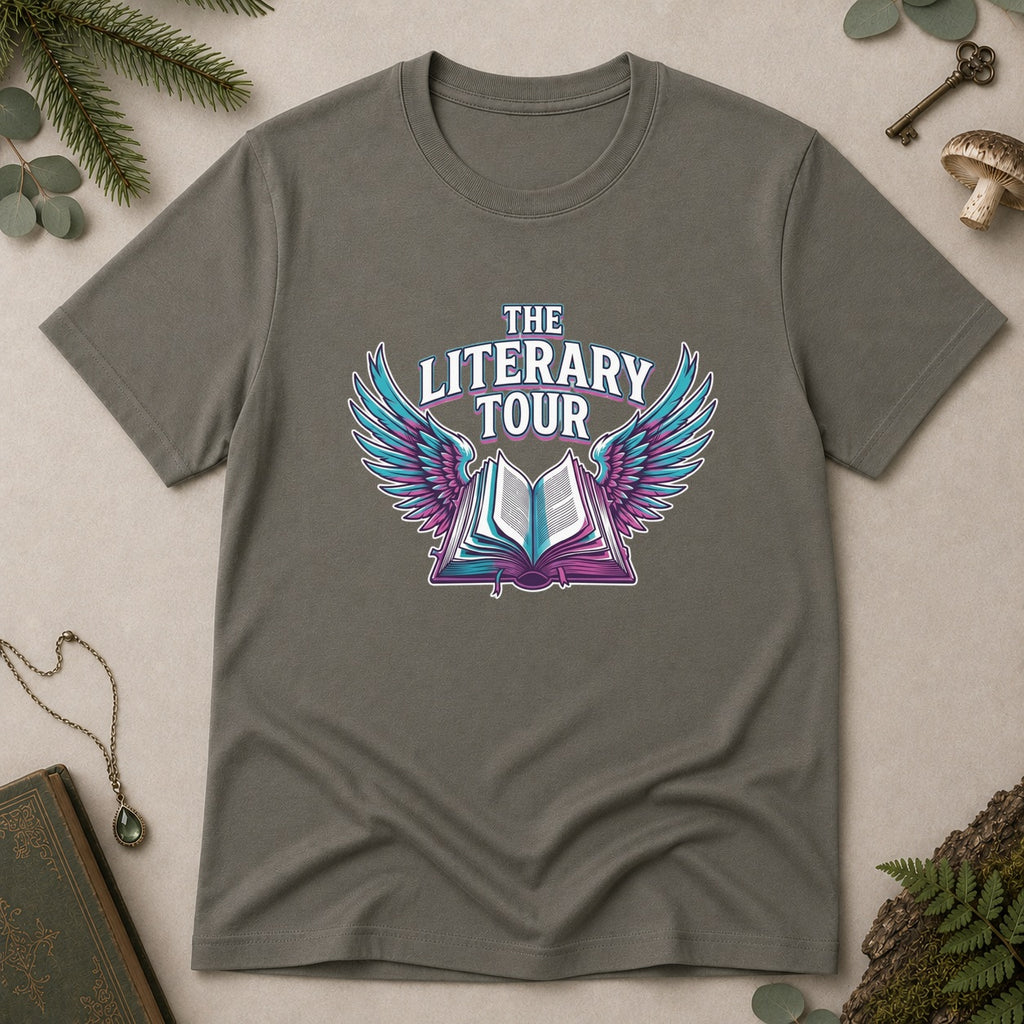 Literary Tour T-Shirt - Charcoal