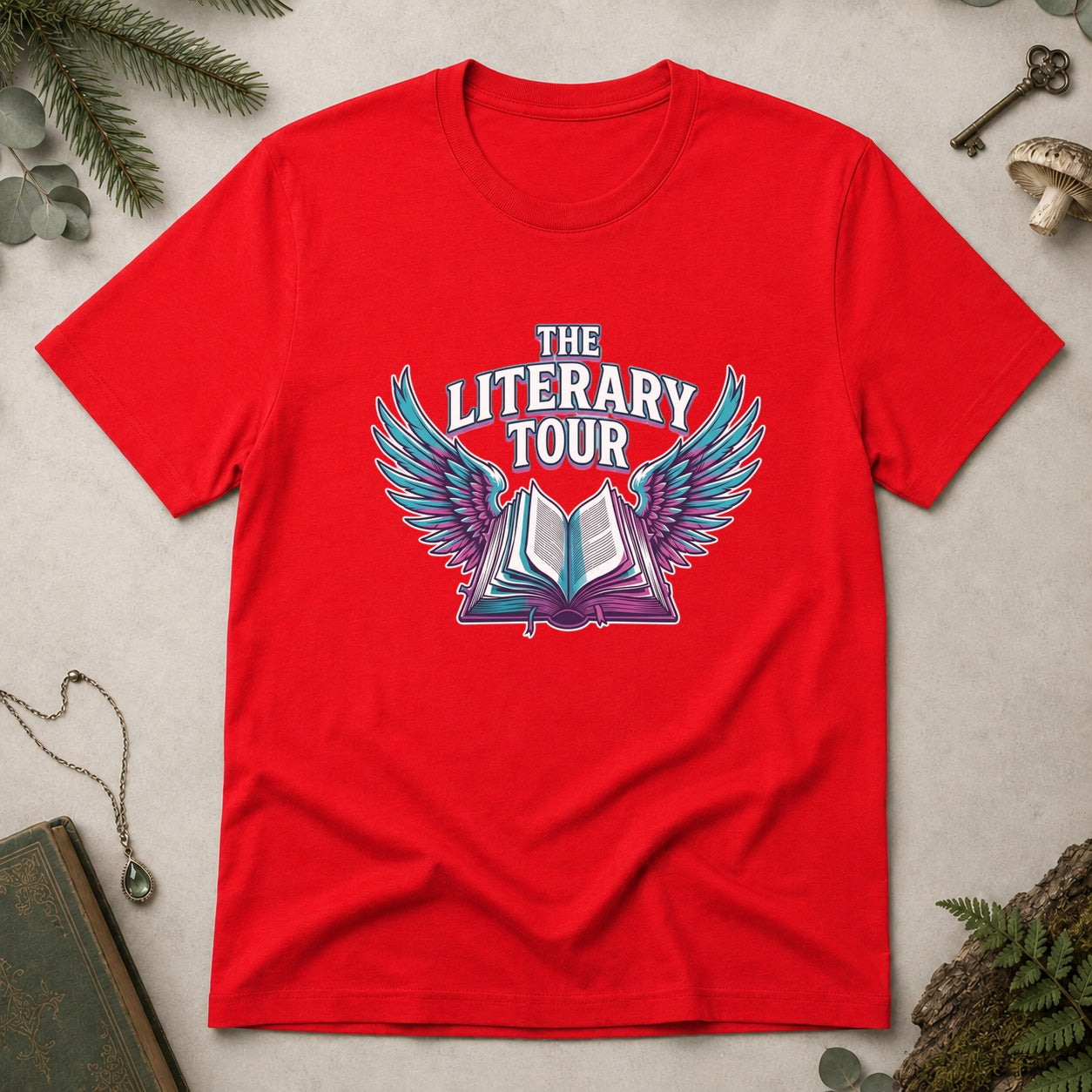 Literary Tour T-Shirt - Red