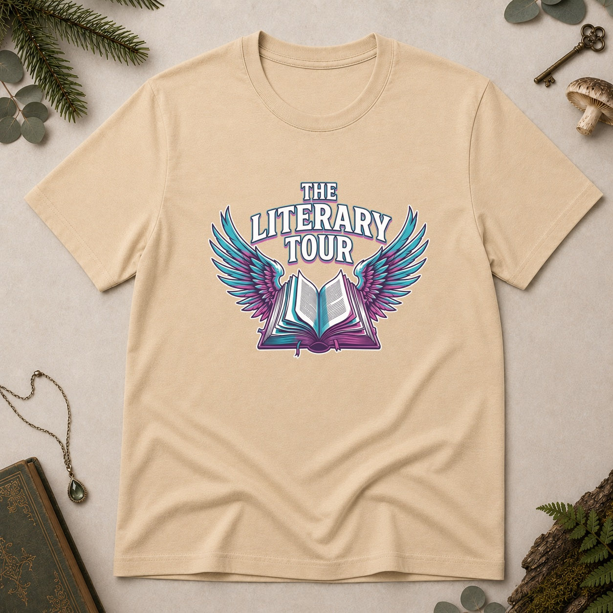 Literary Tour T-Shirt - Sand