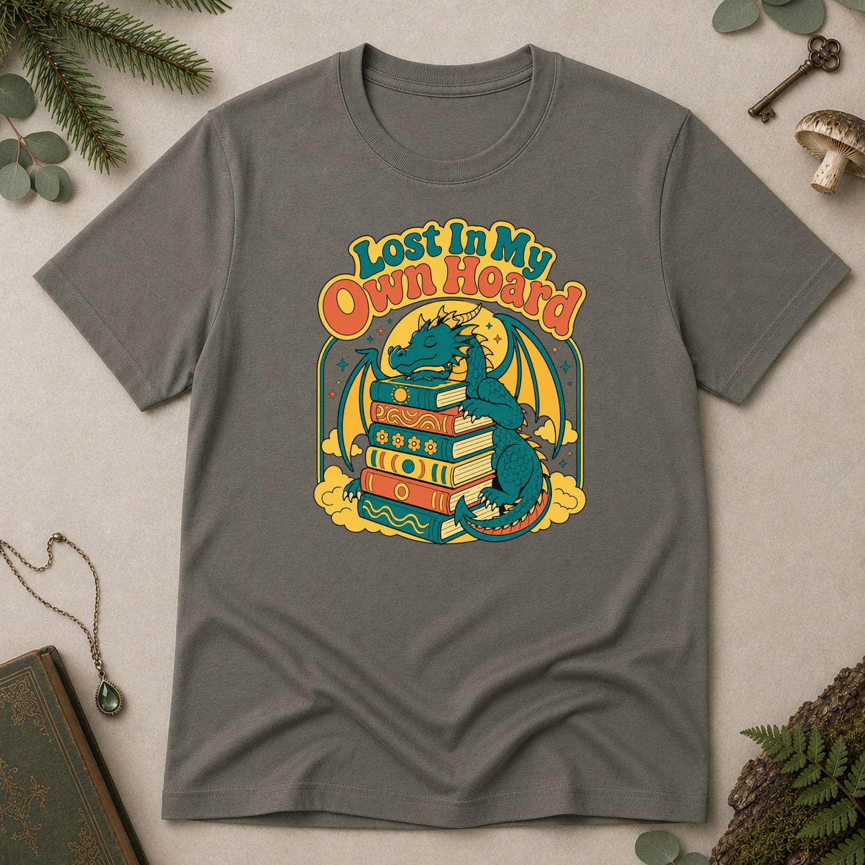 Lost in my Own Hoard T-Shirt - Charcoal