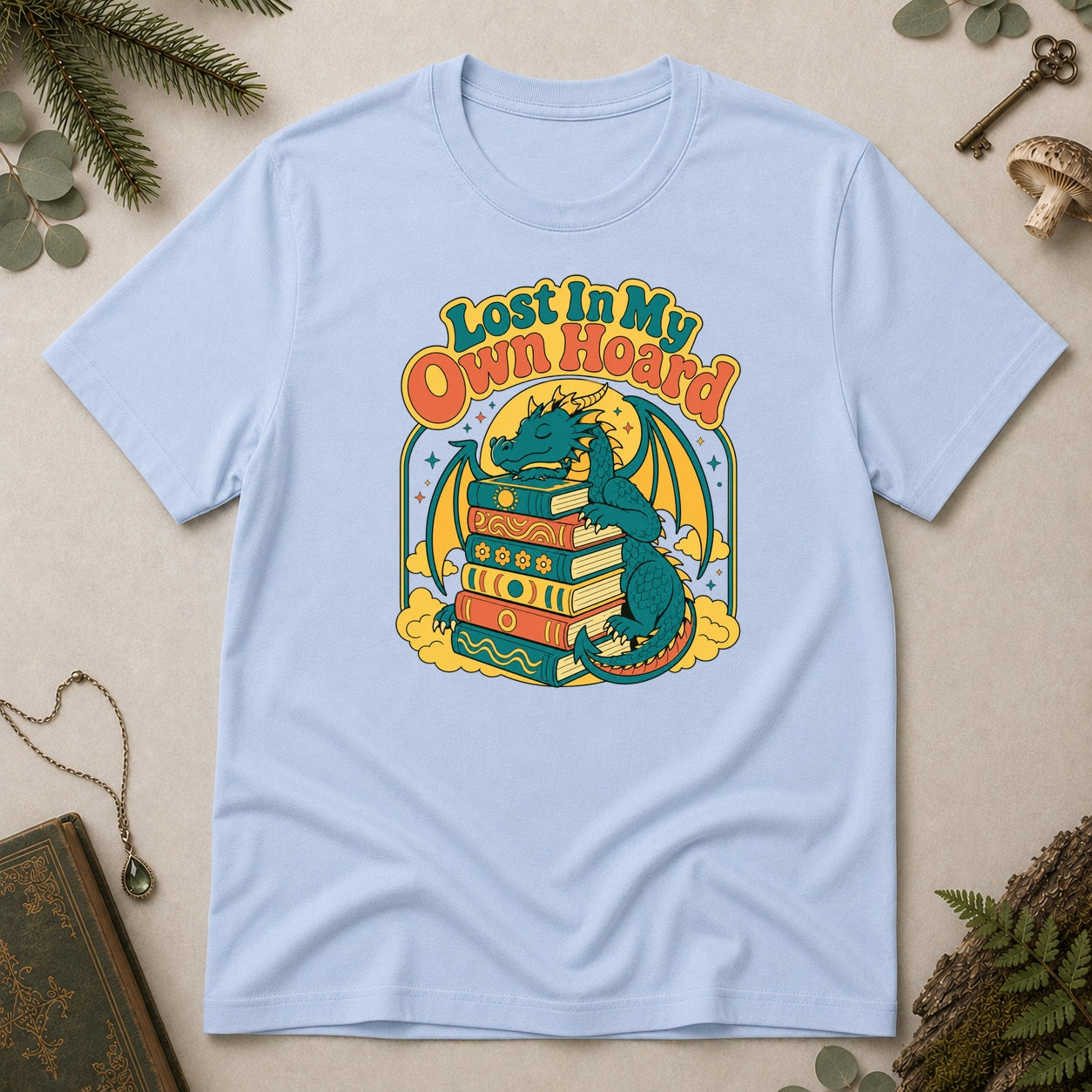 Lost in my Own Hoard T-Shirt - Light Blue