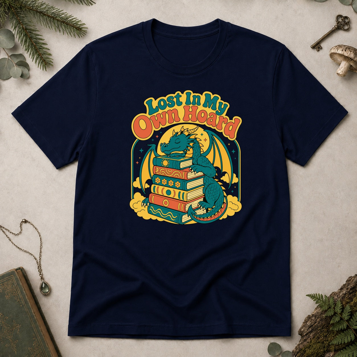 Lost in my Own Hoard T-Shirt - Navy