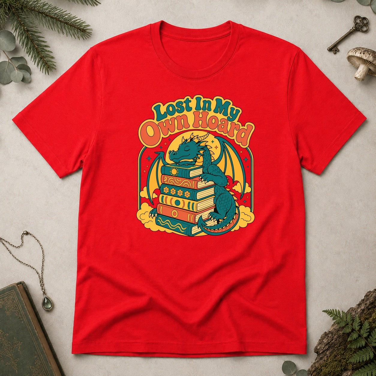 Lost in my Own Hoard T-Shirt - Red