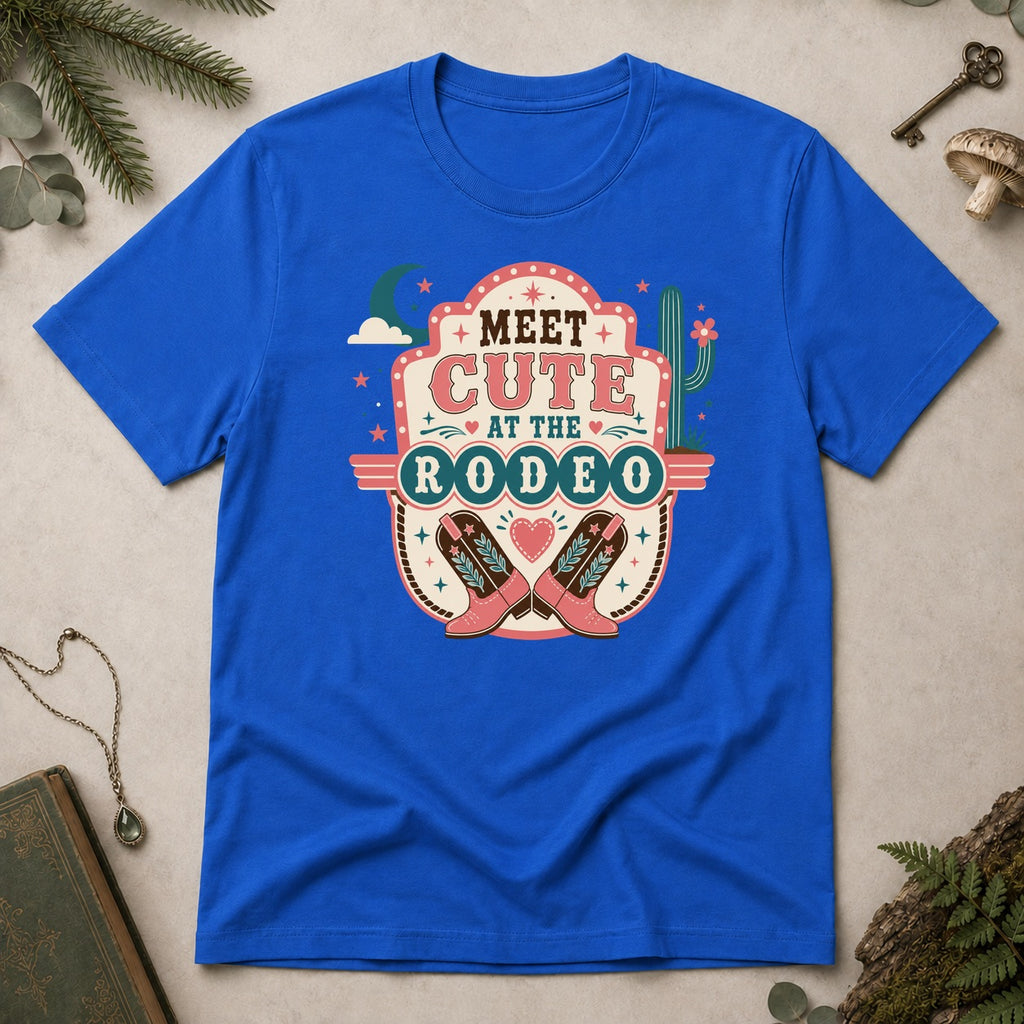 Meet Cute at the Rodeo T-Shirt - Royal