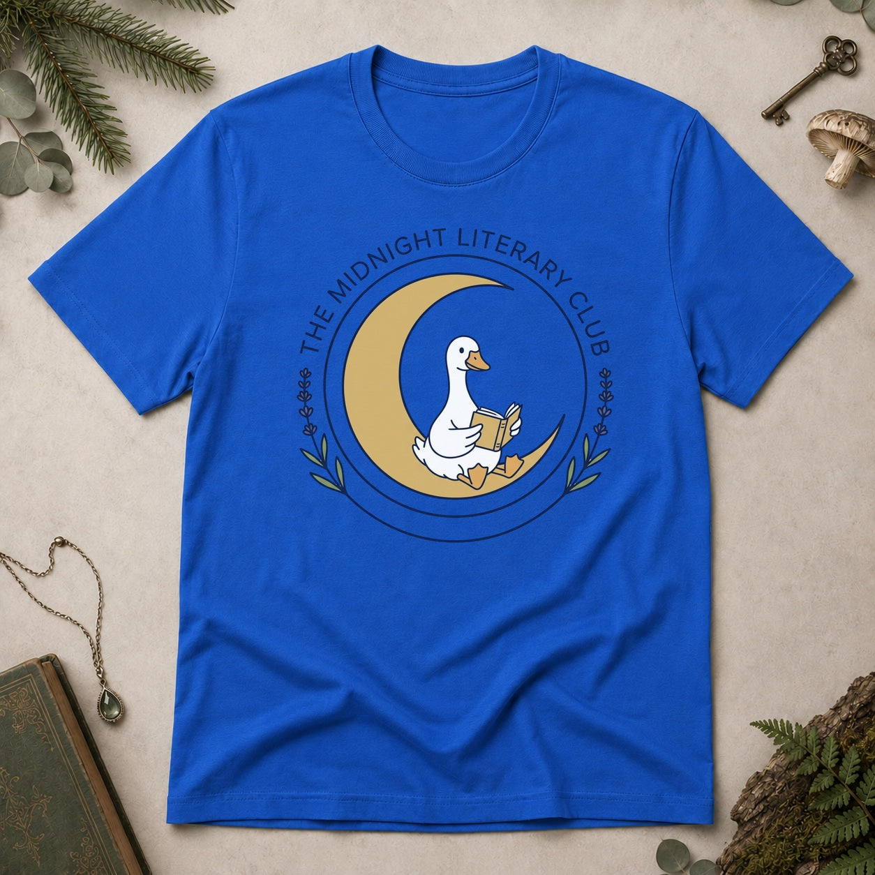 Midnight Literary Club T-Shirt - Royal
