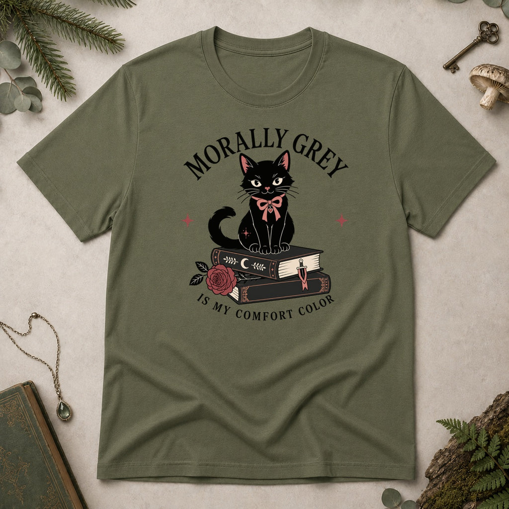 Morally Grey T-Shirt - Military Green