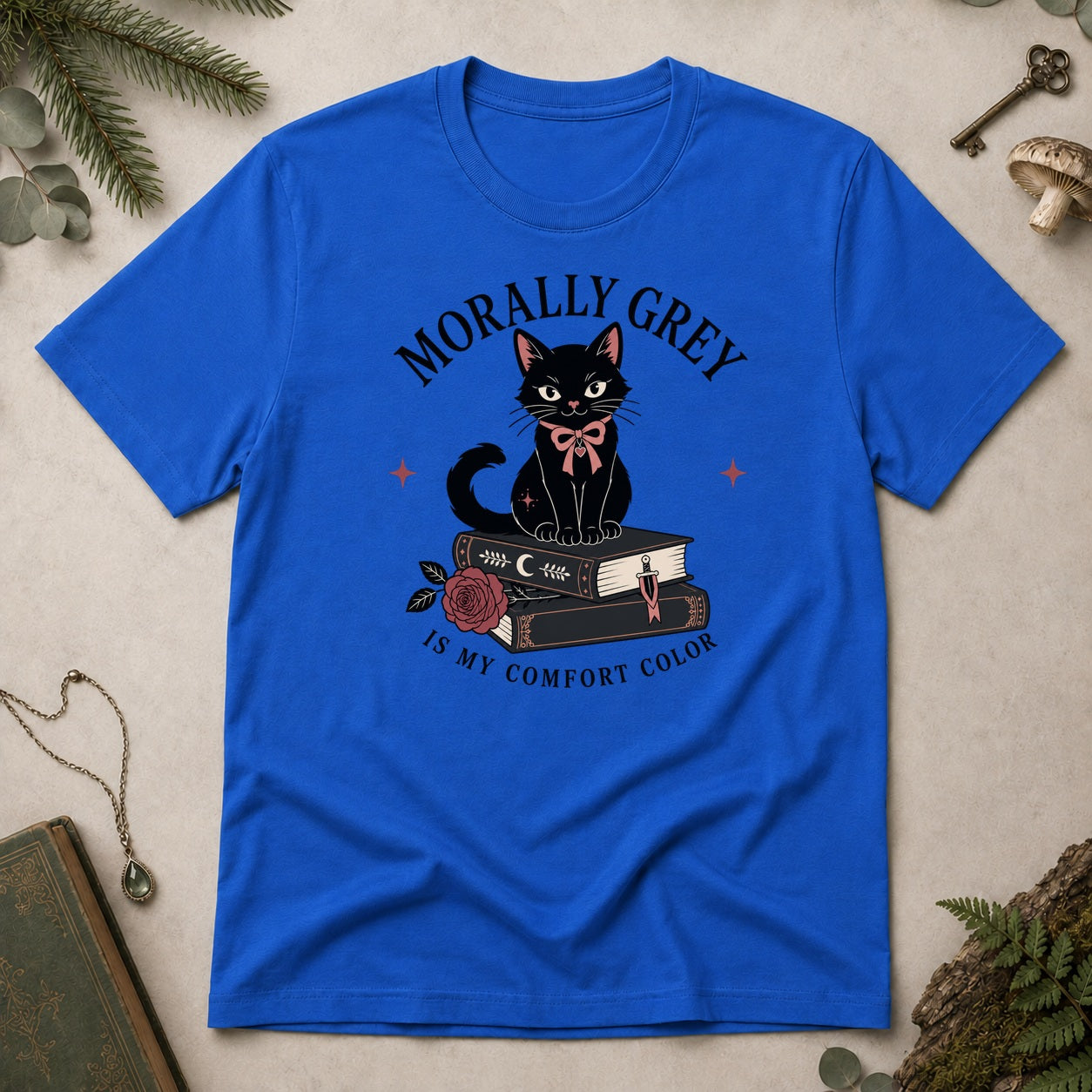Morally Grey T-Shirt - Royal