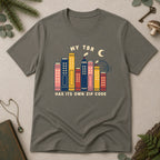 My TBR Has Its Own Zip Code T-Shirt - Charcoal