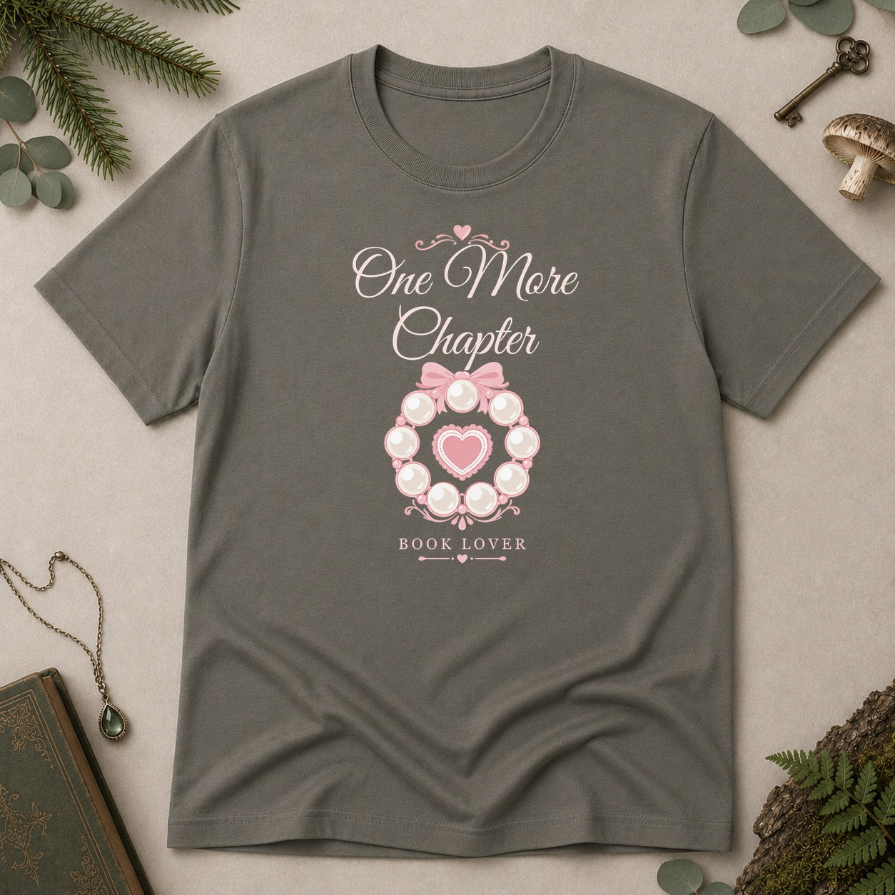 One More Chapter T-Shirt - Charcoal
