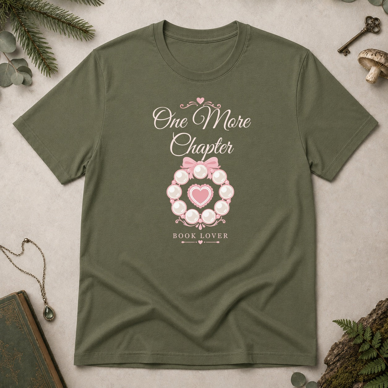 One More Chapter T-Shirt - Military Green