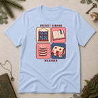 Perfect Reading Weather T-Shirt - Light Blue