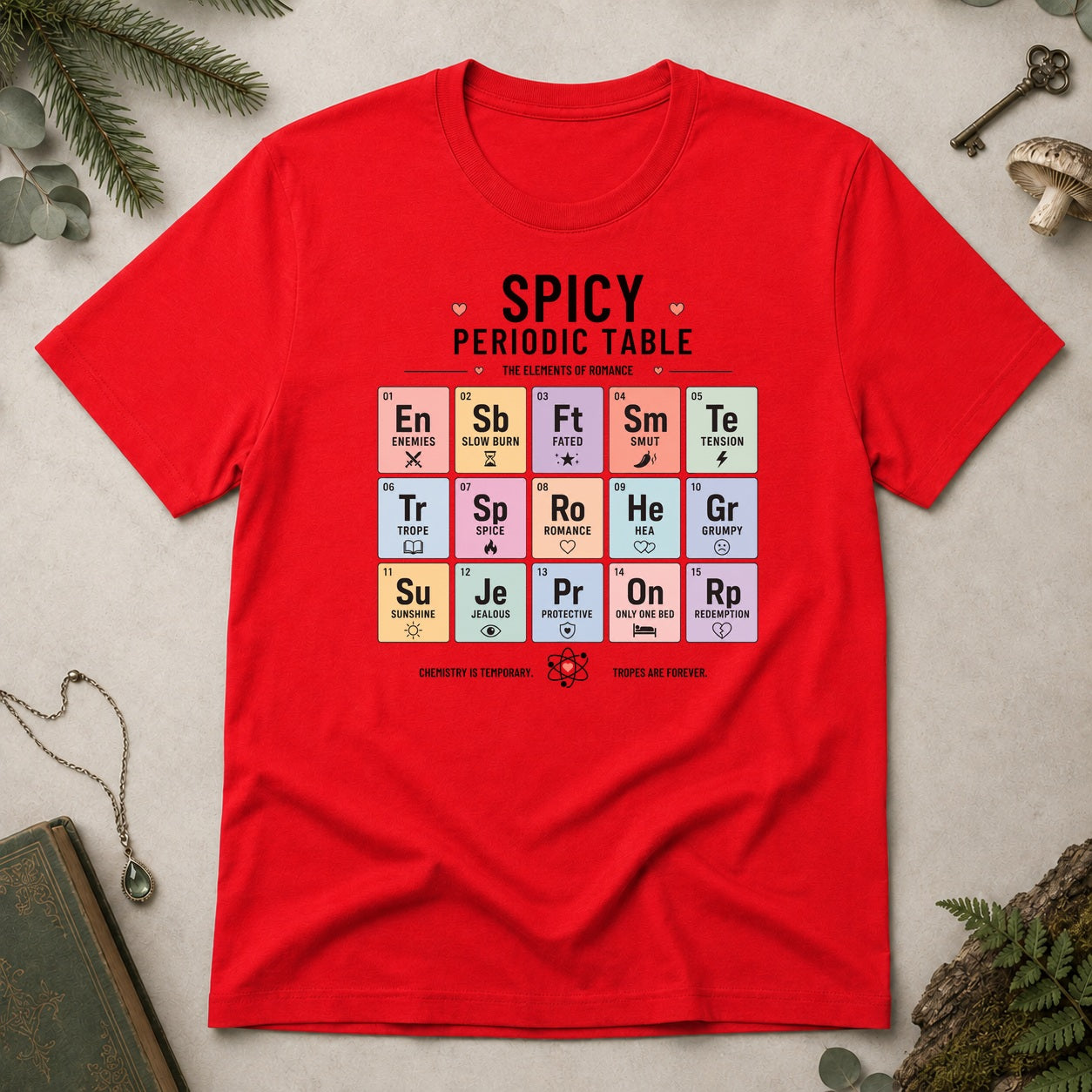 Periodic Table T-Shirt - Red