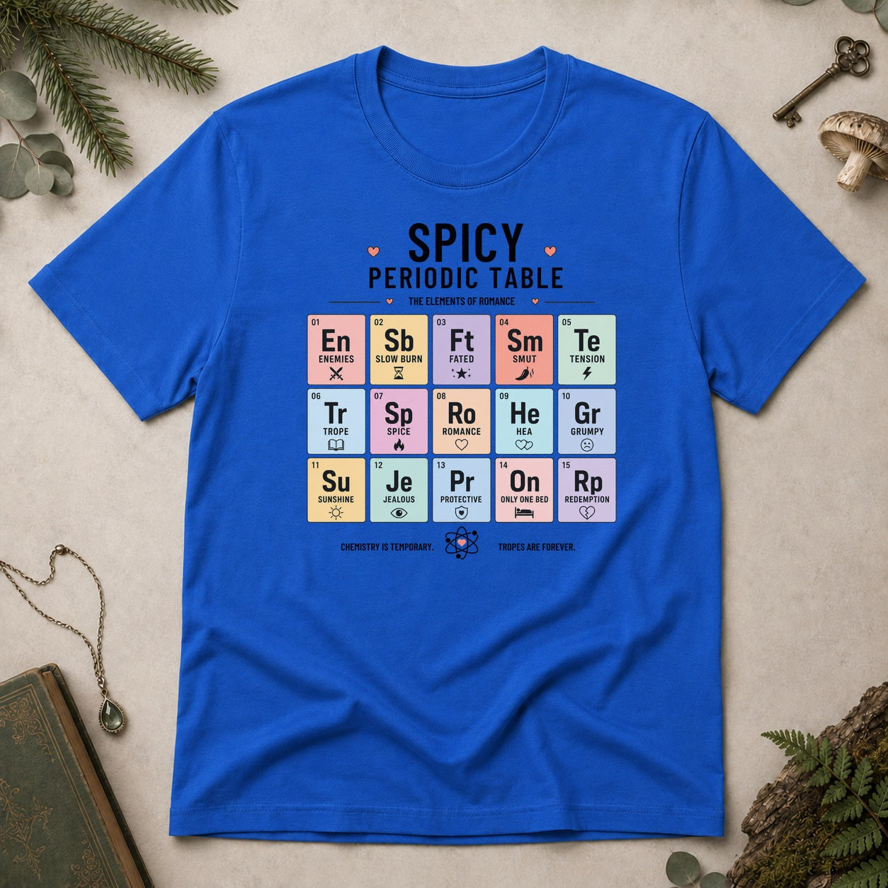 Periodic Table T-Shirt - Royal