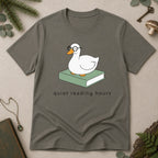 Quiet Reading Hours T-Shirt - Charcoal