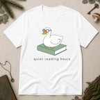 Quiet Reading Hours T-Shirt - White