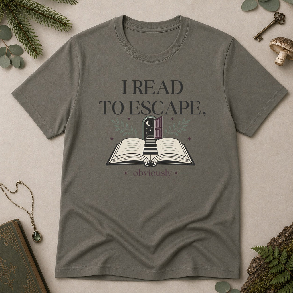 Read to Escape T-Shirt - Charcoal