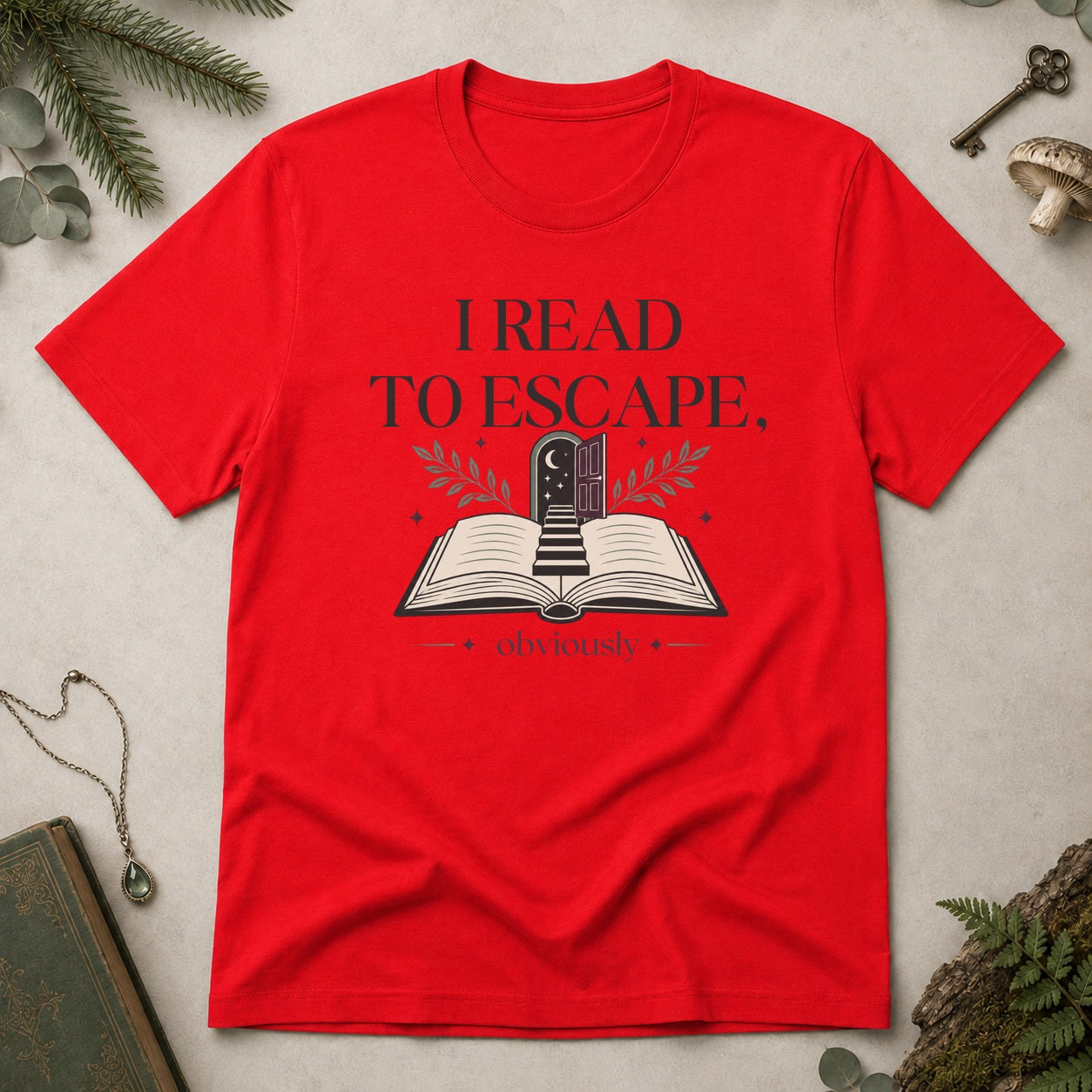 Read to Escape T-Shirt - Red