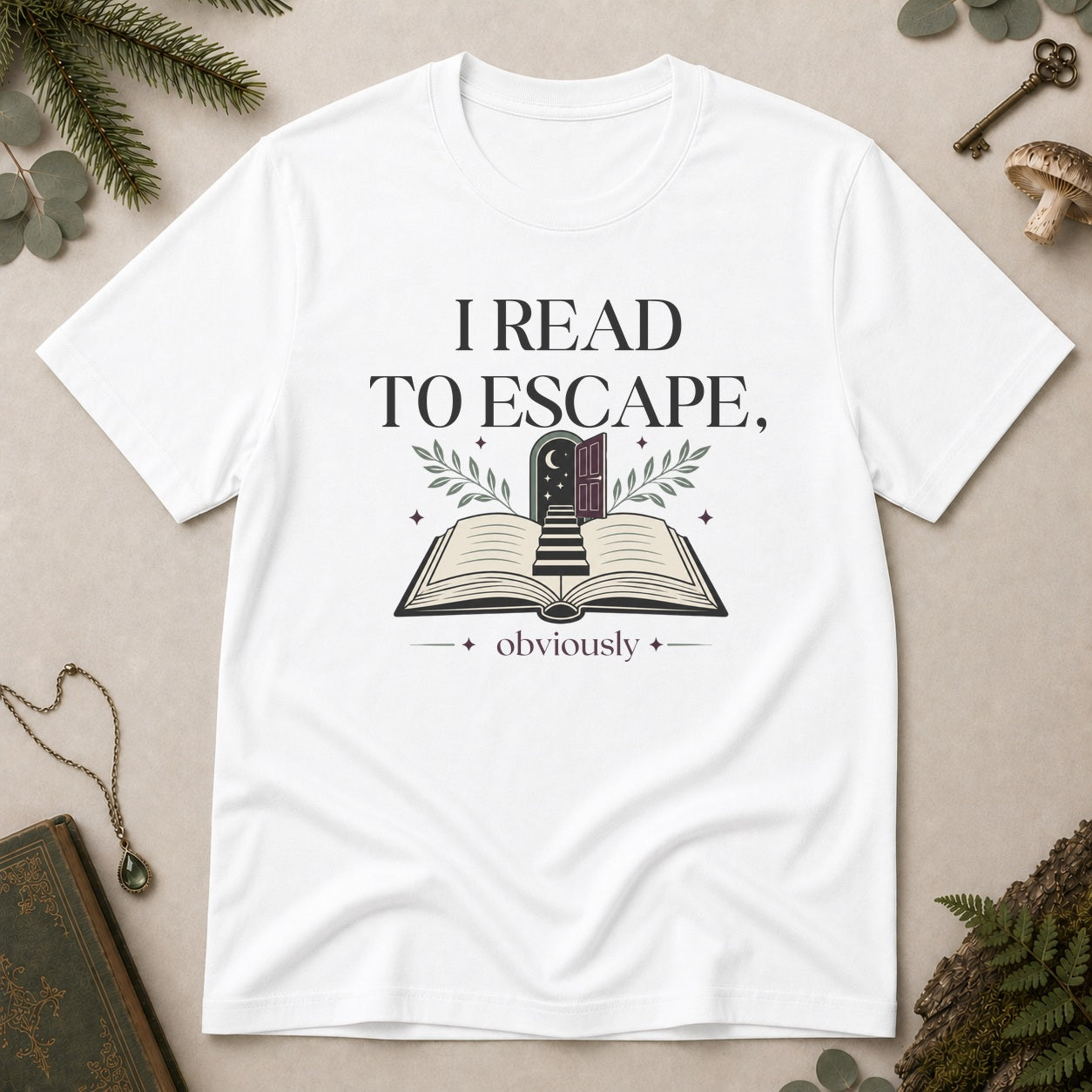 Read to Escape T-Shirt - White