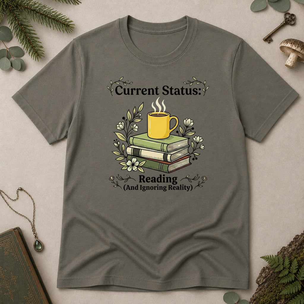 Reading and Ignoring T-Shirt - Charcoal