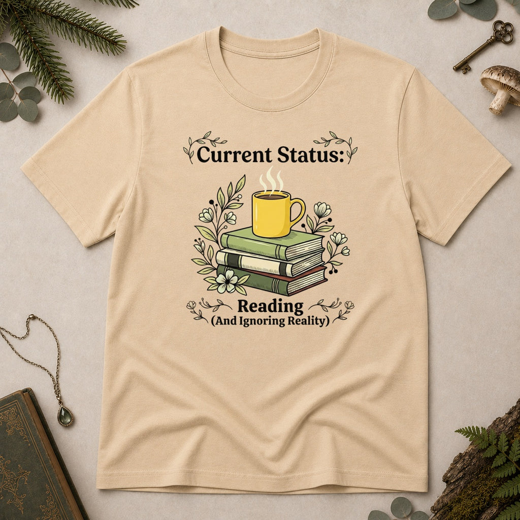 Reading and Ignoring T-Shirt - Sand