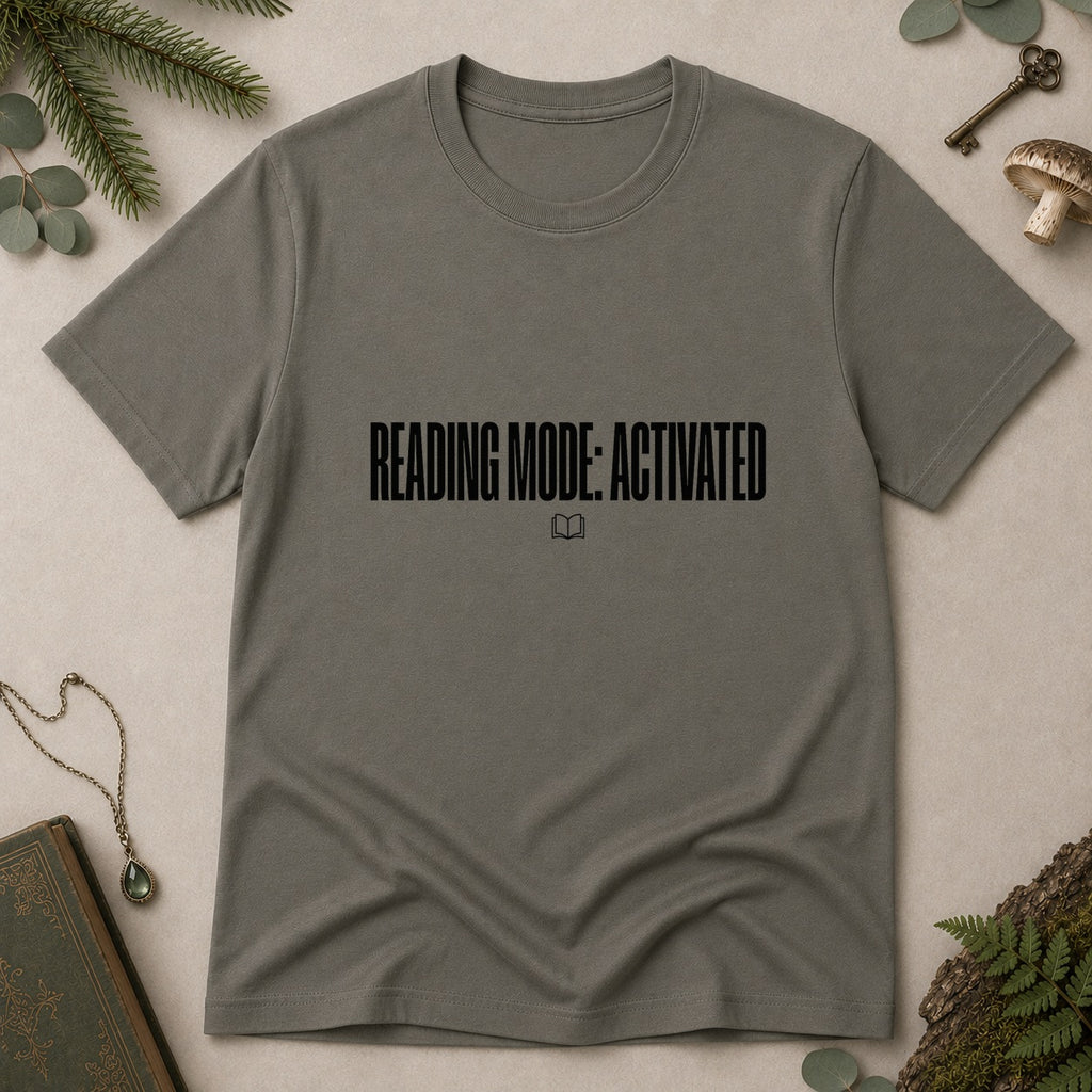 Reading Mode Activated T-Shirt - Charcoal