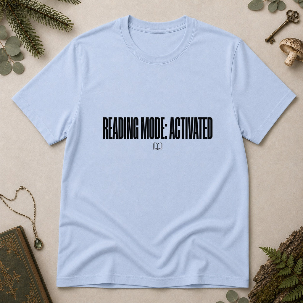 Reading Mode Activated T-Shirt - Light Blue