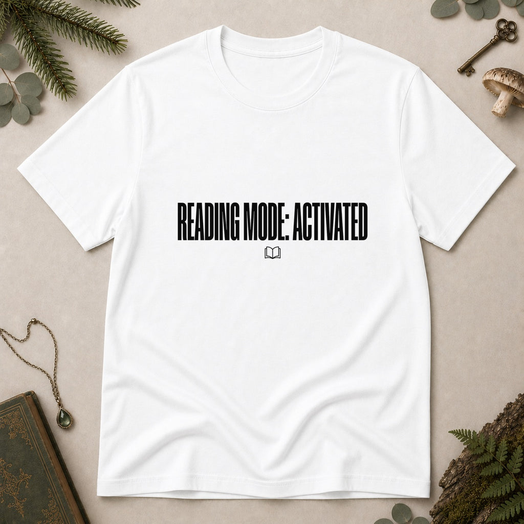 Reading Mode Activated T-Shirt - White