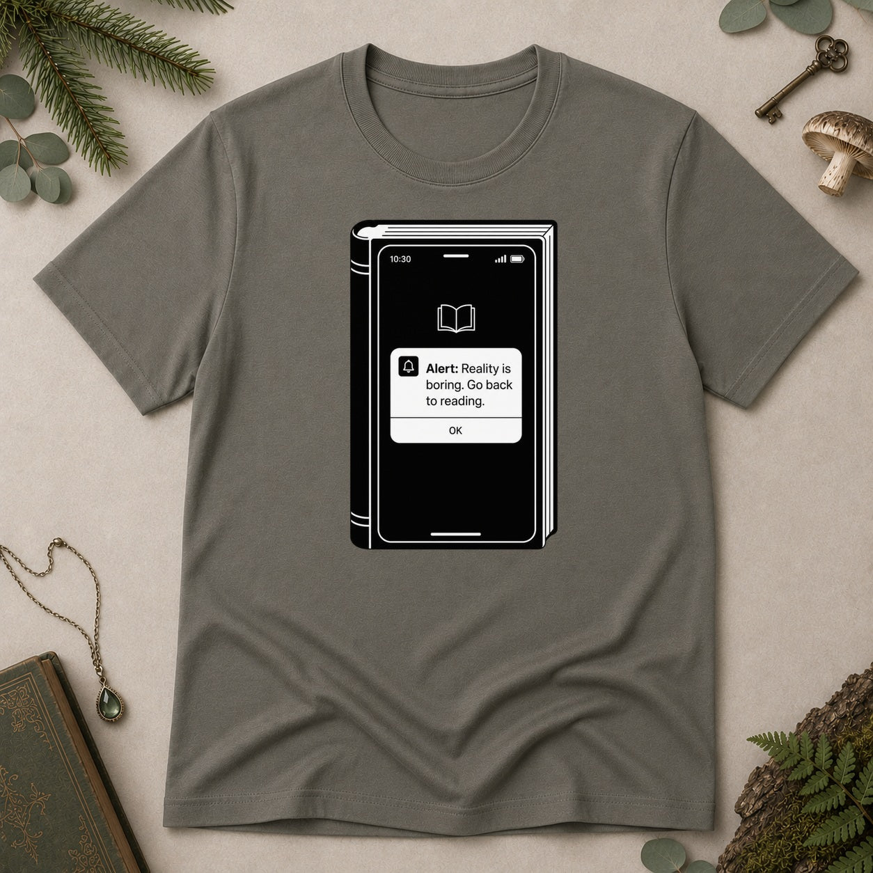 Reality Boring T-Shirt - Charcoal