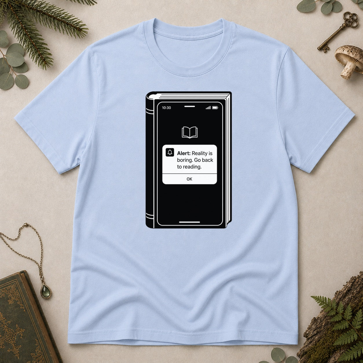 Reality Boring T-Shirt - Light Blue
