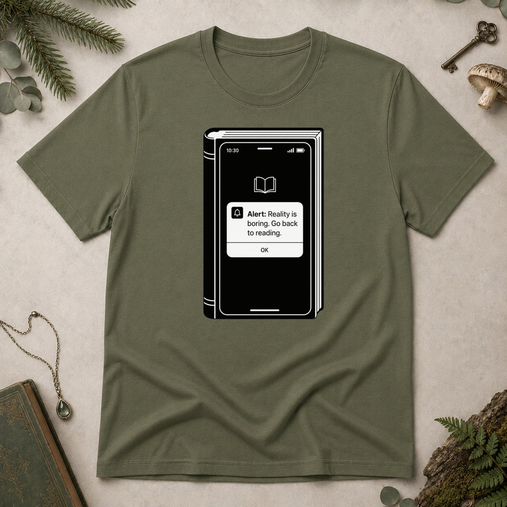 Reality Boring T-Shirt - Military Green