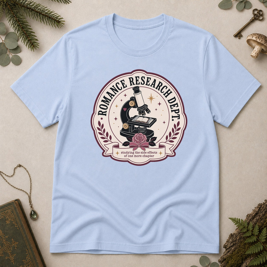 Romance Research Department T-Shirt - Light Blue