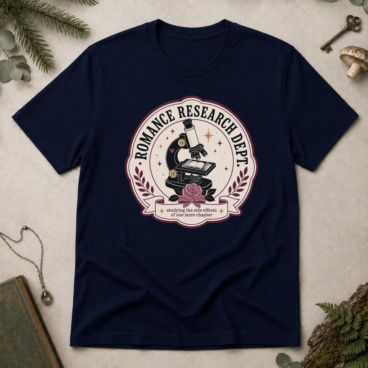 Romance Research Department T-Shirt - Navy