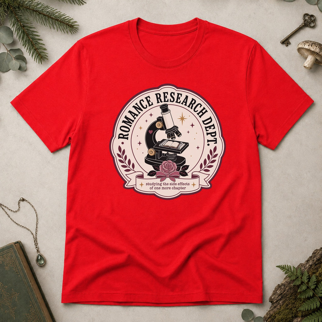 Romance Research Department T-Shirt - Red