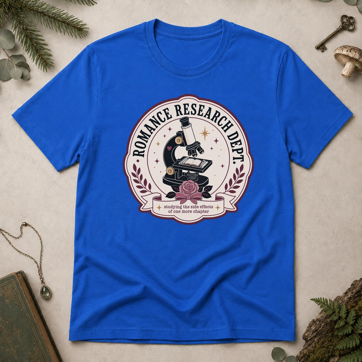 Romance Research Department T-Shirt - Royal