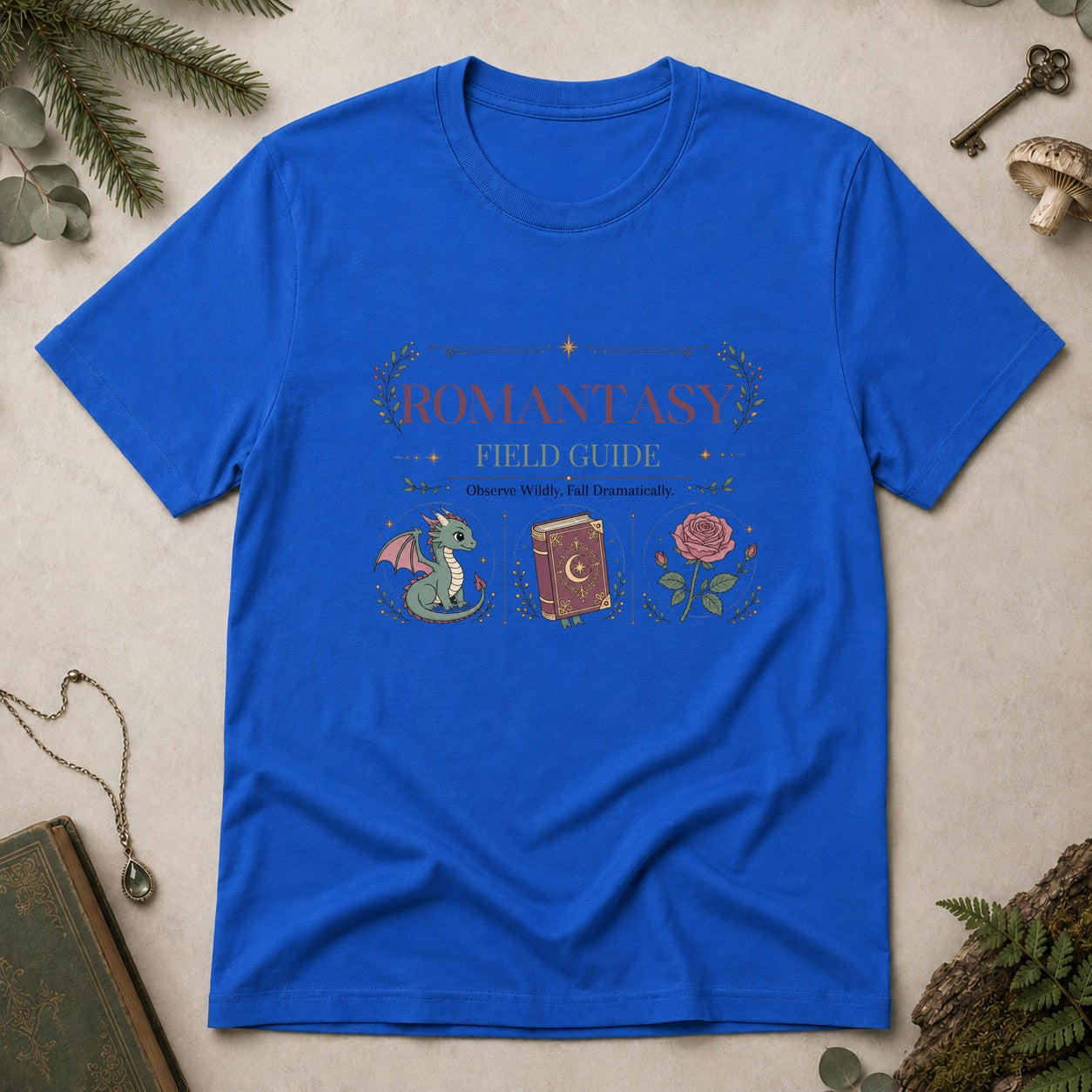 Romantasy Field Guide T-Shirt - Royal