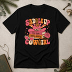 Saddle Up Cowgirl T-Shirt - Black