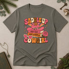 Saddle Up Cowgirl T-Shirt - Charcoal
