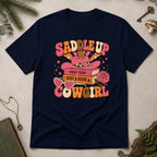 Saddle Up Cowgirl T-Shirt - Navy