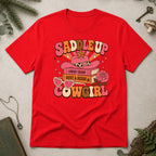 Saddle Up Cowgirl T-Shirt - Red
